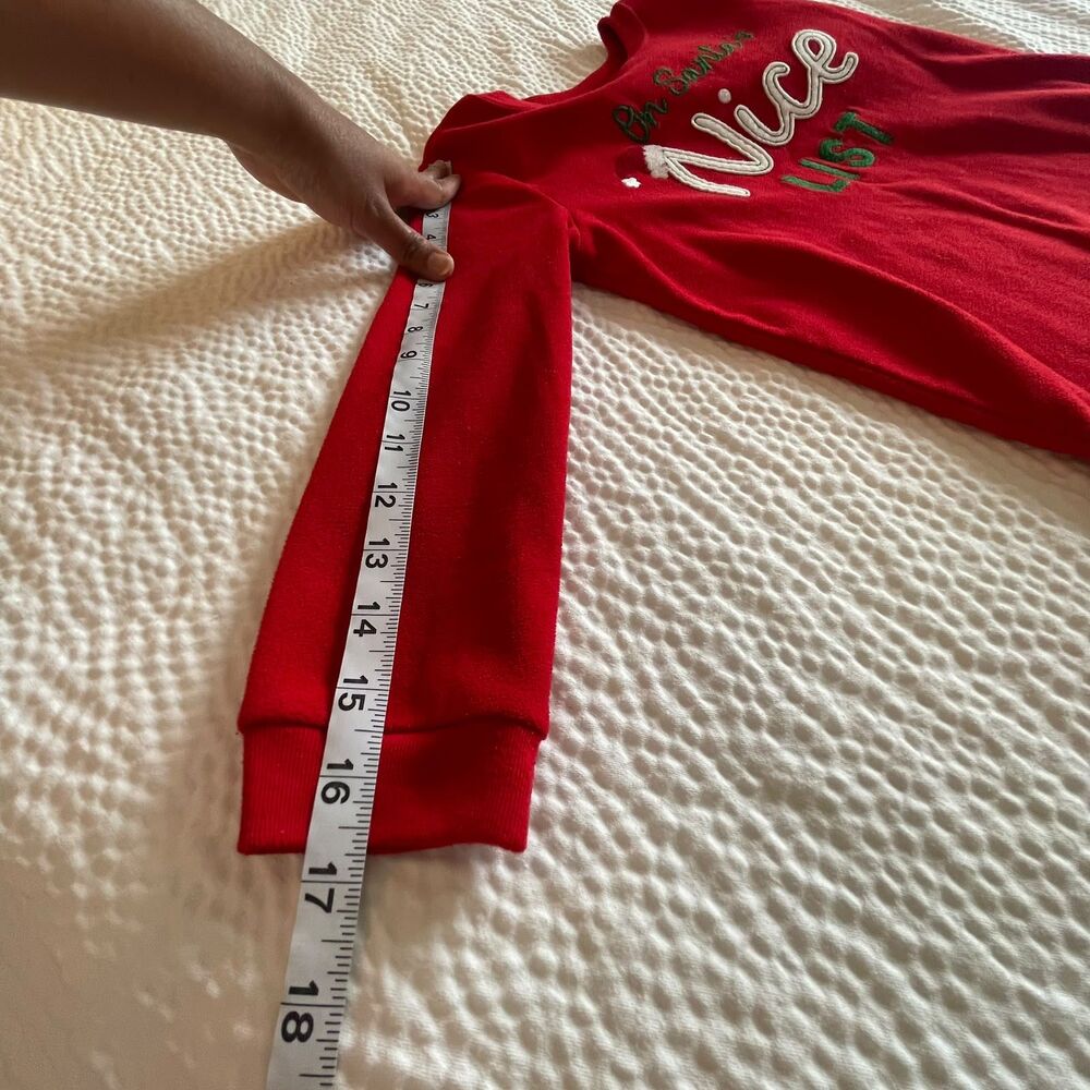 Carter's Girls Size 7 Christmas Pajama Set On Santa's Nice List Red Holiday PJs - Picture 15 of 16